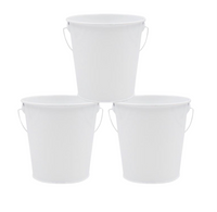 PRE-ORDER *PREMIUM* White Metal Bucket Set of 24