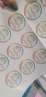 Custom Stickers - ROUND MEDIUM - Full Colour Gloss / Matt Labels