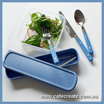 Re-usable Blank Metal Cutlery - Blue