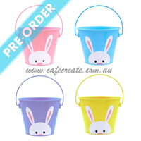 Bunny Metal Buckets with  24pc