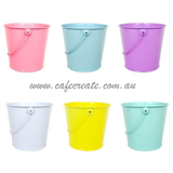 * BUDGET * Pastel Metal Bucket Set of 24