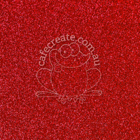 Glitter Adhesive Vinyl - Red