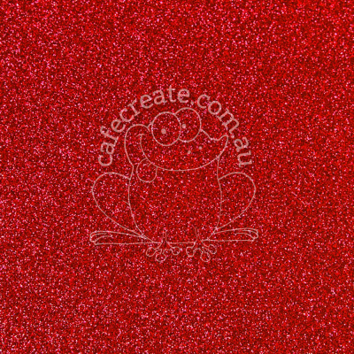 Glitter Adhesive Vinyl - Red
