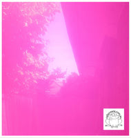 Clear Adhesive Vinyl - Hot Pink