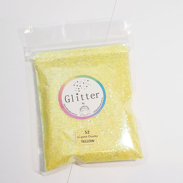 Glitter Diamonds - Chunky 52 Yellow