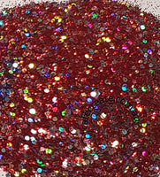 Chunky Glitter - Holo Magic Red