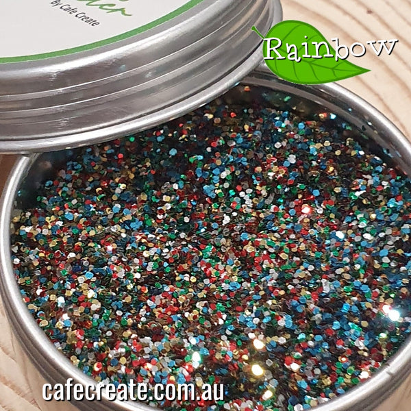 Bio Glitter Fine - Rainbow- 10g