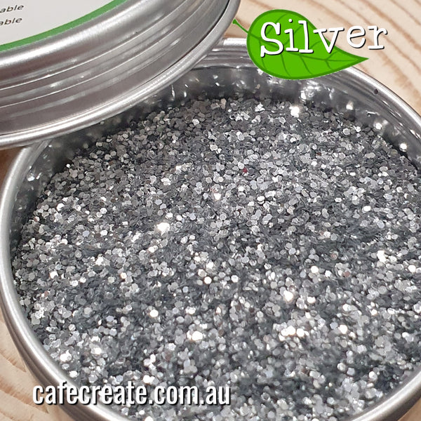 Bio Glitter Fine - Silver- 10g