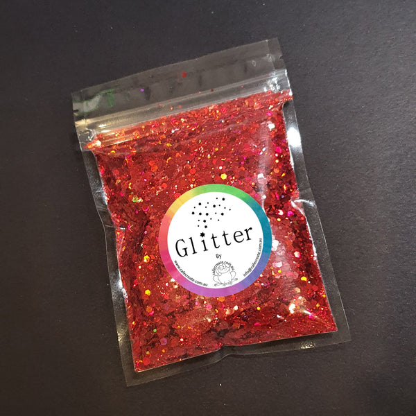 Red Holo Chunky Mix - 50g
