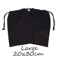 Black Calico Bag Large - 10 pack