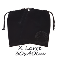 Calico Blank BLACK Extra Large Drawstring Bag