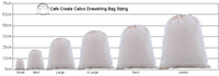 Calico Blank Drawstring Bag - Large