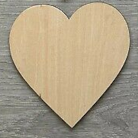 Wooden Heart Cut Outs