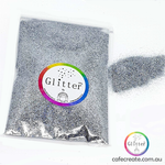 silver ultra fine glitter 100g