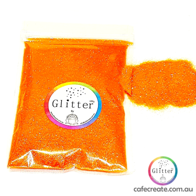 33 Orange Iridescent Ultra Fine  Glitter 100g