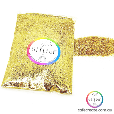 gold ultra fine glitter 100g 