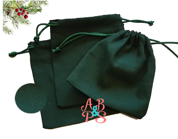 Green Canvas Bags - Small